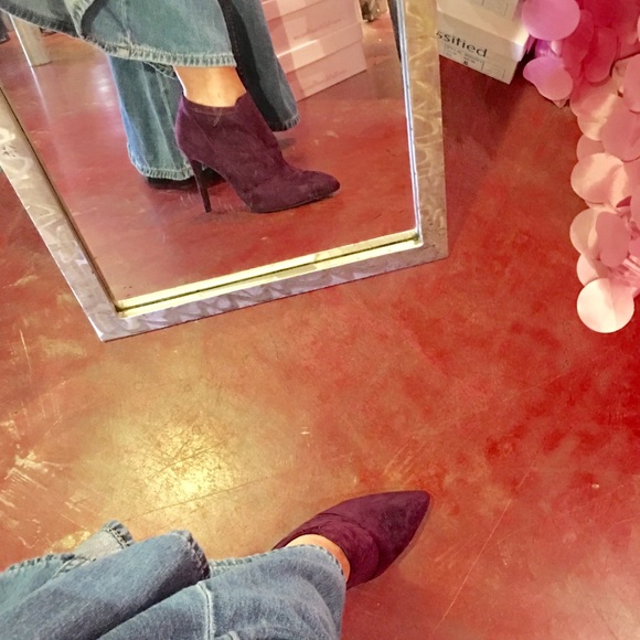 LAST ONE! 7.5  Purple Sock BOOTIE with 3 inch heel - Picture 6 of 6
